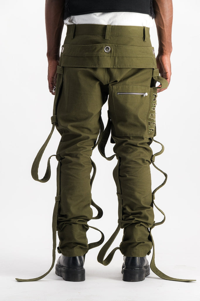 ASANI OLIVE GREEN PANTS Anael paris