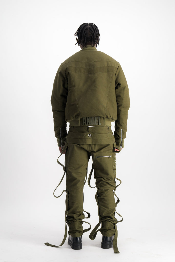 ASANI OLIVE GREEN PANTS Anael paris