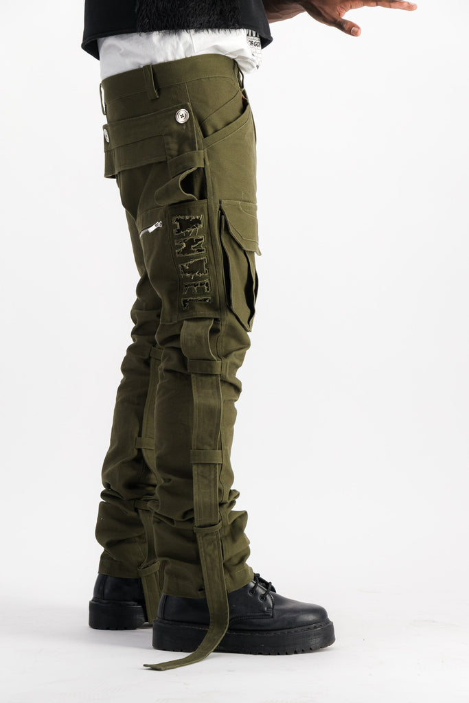 ASANI OLIVE GREEN PANTS Anael paris