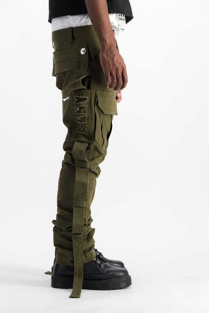 ASANI OLIVE GREEN PANTS Anael paris