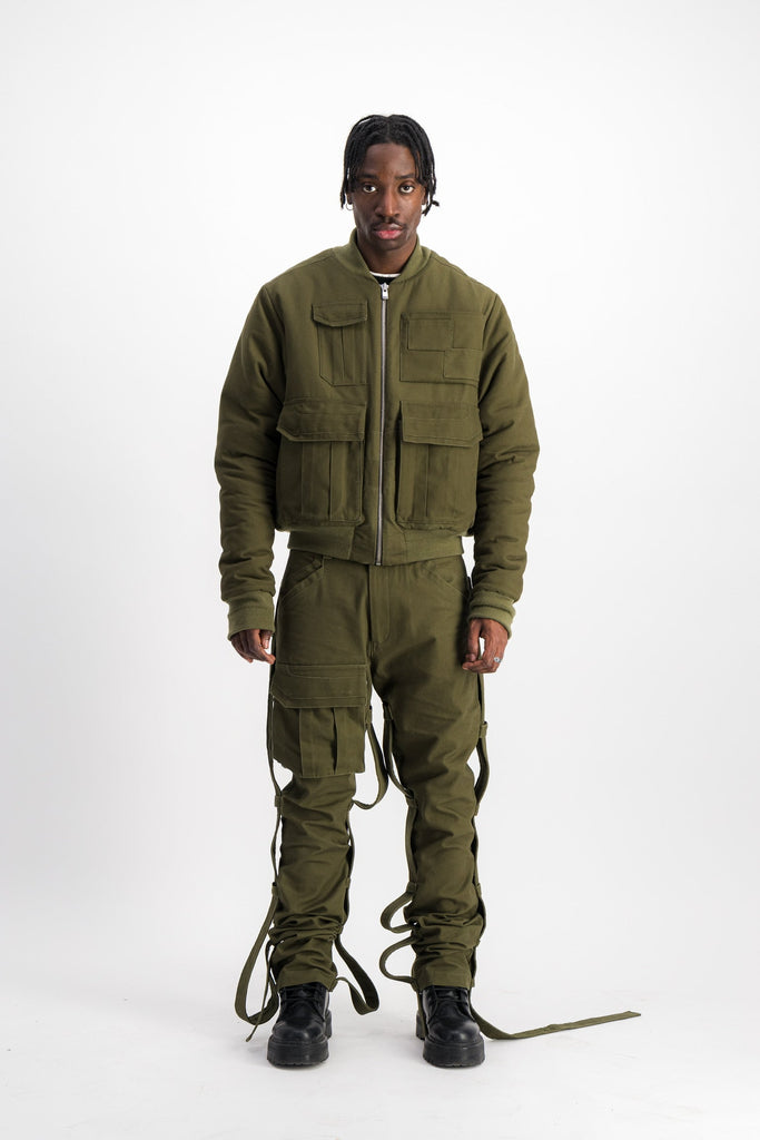 ASANI OLIVE GREEN PANTS Anael paris