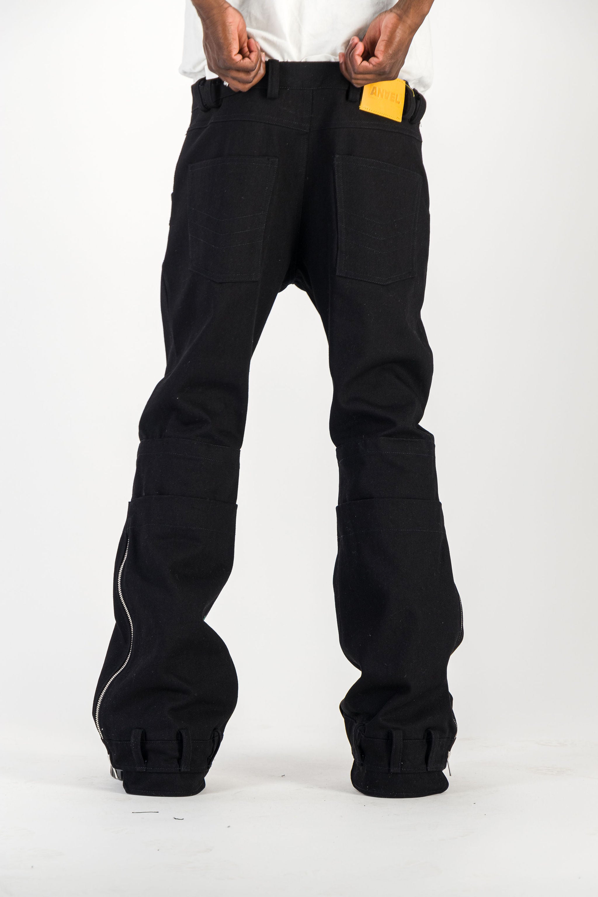 AKIRA PANTS - RAW BLACK DENIM – Anael Paris