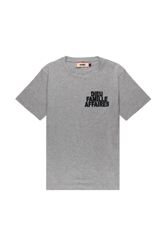 T-shirt Gris "DIEU FAMILLE AFFAIRES" Anael Paris