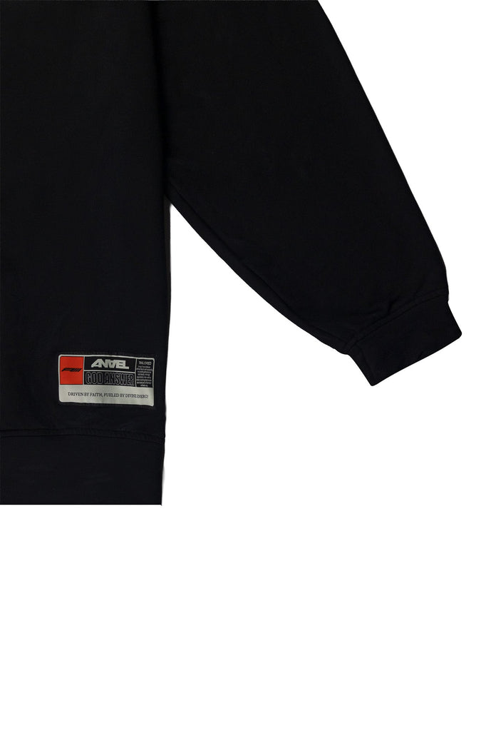 T-shirt Noir Longues Manches "ANAEL" Anael Paris